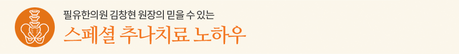 스페셜 추나치료 노하우